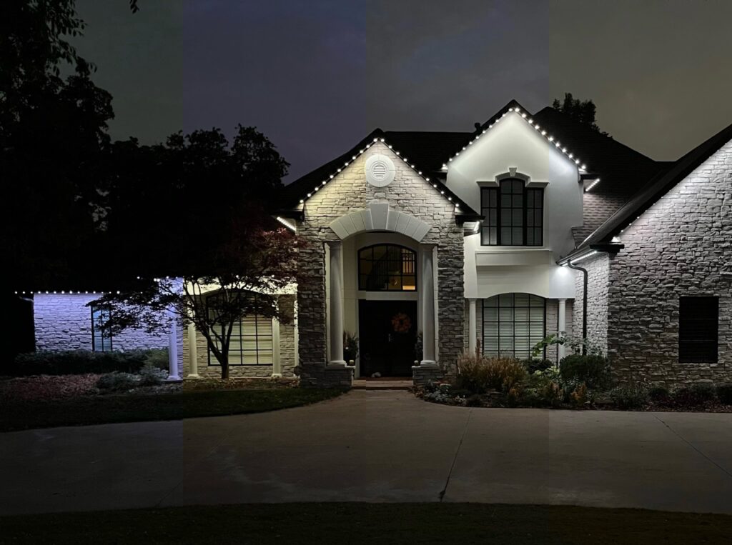 Soft Exterior Security Lighting Installation in OKC, Edmond, and Norman