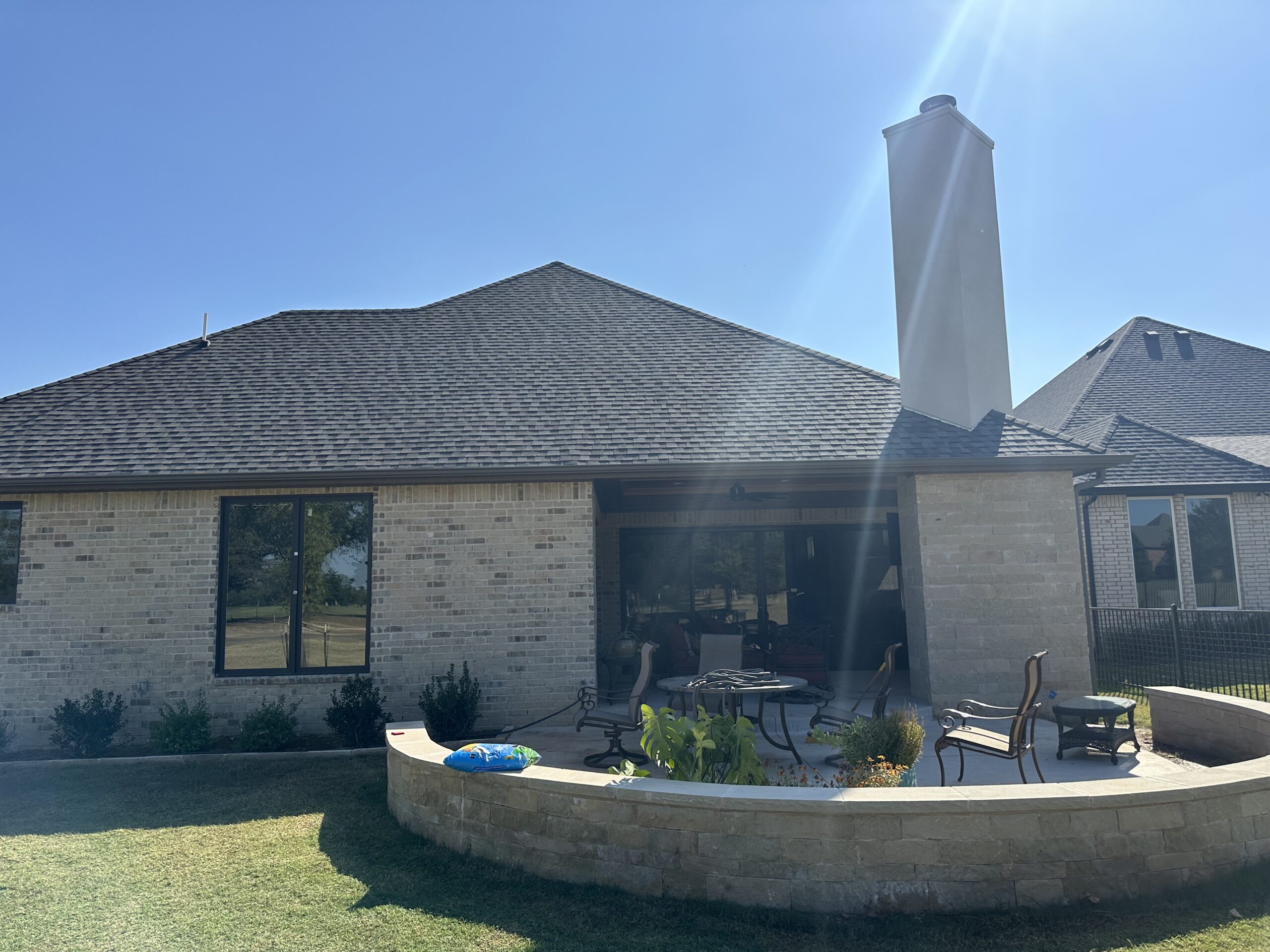 Wild Oak Exterior Lighting - Back Patio - Daytime